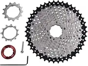 Baxnore 10 Speed Cycle Cassette Freewheel, Steel Sprocket Set, Lightweight Hollow Cycling Freewheel with Installation Tools for Cycling