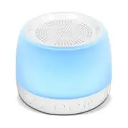 White Noise Machine with Soft Dimmable Nightlight and Multifunctional Speaker with 13 Soothing Sounds for Office Privacy, Rest, Sleep