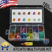 180 Pack ATC ATO APR ATS Blade Fuse Assortment Auto Car Motorcycle SUV FUSES Kit
