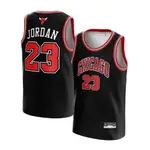 HITAM 球衣 MICHAEL JORDAN CHICAGO BULLS 23 BLACK BLACK CLASSIC