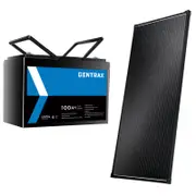 Gentrax 12V 100Ah Lithium Battery + VoltX 200W Fixed Solar Panel
