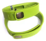 2 large LIME Green FitBit FLEX Wristband/Bracelet ONLY With Clasps (NO TRACKER)