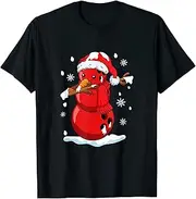 [VidiAmazing] Funny Bowling Snowman Dabbing Bowling Lover ds2061 T-Shirt