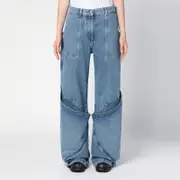 [The Attico] Sky Blue baggy jeans with large pockets 27 Light blue