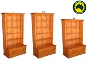 Mudgee (Aussie Made) Highline Bookcase Combo With Pull Out Drawer Collection - Assorted Painted Colours - Starting From $999 - Includes Free Optional Upgrade to Adjustable Shelves (Valued at $100)
