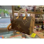 二手正品 LOUIS VUITTON LV SPEEDY 30CM 全新雙色大字紋波士頓包肩背包兩用包 30 M4460