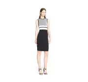 NWT NARCISO RODRIGUEZ Wool Blend Reversible Knit Sheath Dress 36IT/ 0 US $1,795