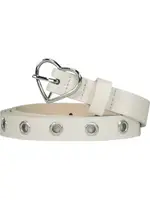 Miss Mango Girls Belts, White, Size 8-16