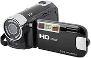 Video Camera Camcorder, 16X 1080P 30FPS Vlogging Camera Recorder with 2.7 Inch TFT Rotatable Screen, Fill Light, Bulit in Speaker, Support 32GB, Ideal for Travel Wedding (Black)