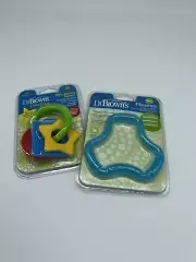 Dr. Brown's Learning Loop Infant Silicon Teether And Blue Teether