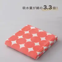 在飛比找博客來優惠-CB Japan泡泡糖 幾何系列超細纖維3倍吸水浴巾櫻桃粉
