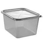 Box Sweden Assorted 15L Storage Container Home Organiser 35.5cm w/ Lid Holder