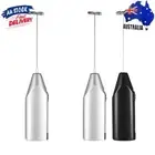 Handheld Mini Foamers with Stainless Steel Whisk Electric Frother Drink Mixers