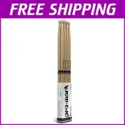 Versatile 5A Hickory Drumsticks - 4 Pack with Oval Tips for Enhanced Control