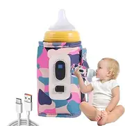 Milk Bottle Warmer Bag | USB Portable Milk Warmer Digital Bottle Warmer,5 Gear Temperature Bottle Bag Adjustable Heat Keeper Feeding for Travel
