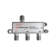 3 Way F Type Splitter 5-2450MHz AC/DC One Port Power Pass