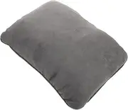 MUCKLILY PP Cotton Back Cushion for Car Seats and Office Chairs Designed for Lower Comfortable Driving Support Modern Grey Aesthetic