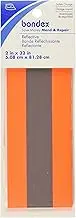 Bondex Iron-On Fluorescent Reflective Tape 2"X32", Orange
