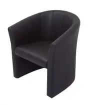 RAPIDLINE SPACE EXECUTIVE TUB CHAIR Single Seater Black PU