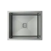 540*450*220mm CJ 304 Grade S/Steel Single Bowl Round Edges Nano Glaze Scratch Resistant Sink