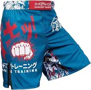 [Hardcore Training] Fight Shorts Anime Men's Boxing MMA Combat BJJ Grappling Fitness Muay Thai Kickboxing No Gi