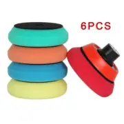 6pcs 3Inch Polishing Buffing Pads For Car Paint Sponge Kits Waxing Furniture