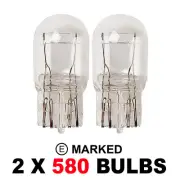 2 x 580 Stop Brake Tail Bulbs DRL Car Auto Van Bulb W21/5W T20 7443 380W