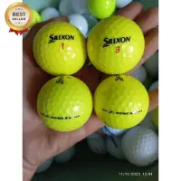 在飛比找蝦皮購物優惠-Srixon 黃色高爾夫球混合 12 個