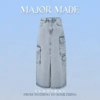 在飛比找momo購物網優惠-【MAJOR MADE】質感工裝牛仔長裙