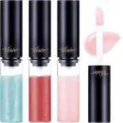 Visee Essence Lip Plumper Mini Set 3 Colors Gloss Moisture Volume 2.8ml Each