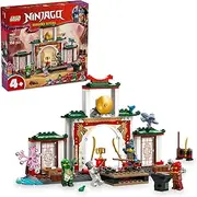 LEGO NINJAGO Ninja Spinjitzu Temple Toy for 4+ Year Old Boys & Girls, Dragons Rising Building Construction Set with 4 Minifigures & Dragon Figure, Includes Kids Toy Treehouse for Toddlers 71831