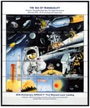Palau 1989 - 20th Anniversary First Moon Landing miniature sheet mnh**