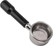 [Luqeeg] 58mm Bottomless Naked Portafilter, Espresso Bottomless Portafilter with Stainless Steel Basket, 2 Ear Comfortable Grip, Naked Bottomless Portafilter for GAGGIA BABY EVOL UTION