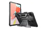 For Ipad Pro 12.9 2022 / 2021 / 2020 Ub Full-Body Rugged Rubber Case With Built-In Apple Pencil Holder & Kickstand