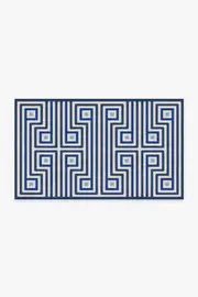 90' x 150' | Machine Washable Runner Rug | Kid & Pet Friendly | Indoor Rug | Jonathan Adler Greenwich Blue Rug | Ruggable