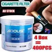 400 Pcs Cigarette Holder Smoking Filters Cigarette Filter Tar-Proof Filtrator YA