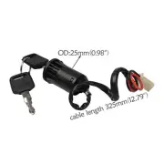 2 Wire Ignition Key Switch W/ 2 Keys for Scooter Dirt Bike Moped ATV Go Kart