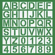 10 Inch Letter Stencils Number Stencils, Alphabet Templates Numbers Stencil 36pc