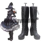 FINAL FANTASY XIV Palace of the Dead Edda Cosplay Shoes Blackbosom Boots X002