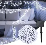Solar String Lights for Outside, 39.4Ft 120LED Outdoor Solar String Lights 8 Mod