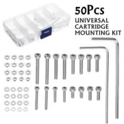 50pcs Universal Audio Technica Screws Turntable Headshell Cartridge Mounting Kit