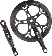 LOORGVEL 1set Crankset for Road Hollow Design Easy to Install Suitable for Mountain and Fixed-Gear Lightweight Construction Teeth Chainring