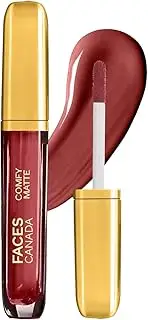 FACESCANADA Comfy Matte Liquid Lipstick - Note To Self 07 (Brown), 3.8 Ml | Comfortable 10Hr Longstay | Intense Matte Color | Almond Oil & Vitamin E Infused | Super Smooth | No Dryness | No Alcohol