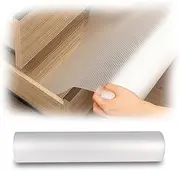 Non-Slip Drawer Liner, Shelf Liner 30cm x 300cm Roll, Anti-Moisture Drawer Liners, Washable Cupboard Liners for Kitchen Pantry Refrigerator Shelves Kitchenware Tableware