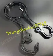 Black Cangue Shrew Fiddle High Strength Neck Wrist Restraint Body Shackles