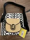 Marc Jacobs The Woven J Marc Small Saddle Bag Natural