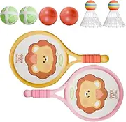 Badminton Racket Set, Interactive Educational Elastic Badminton Racquet Set, Fun Sports Games for Children Boys Girls Teenagers Parents
