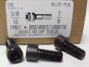 3/8-16x7/8 Hex Socket Head Cap Screws Alloy Steel Black (100)
