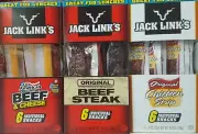 Jack Link's Beef Steak, Turkey Snacks sticks Jerky PICK ONE