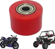Chain Roller Guide High-Performance Tension Wheel 8mm Drive Chain Support Wear-Resistant Pulley Adjuster Shock-Absorbing Mount System Upgrade for Bike Scooter Motocross ATV